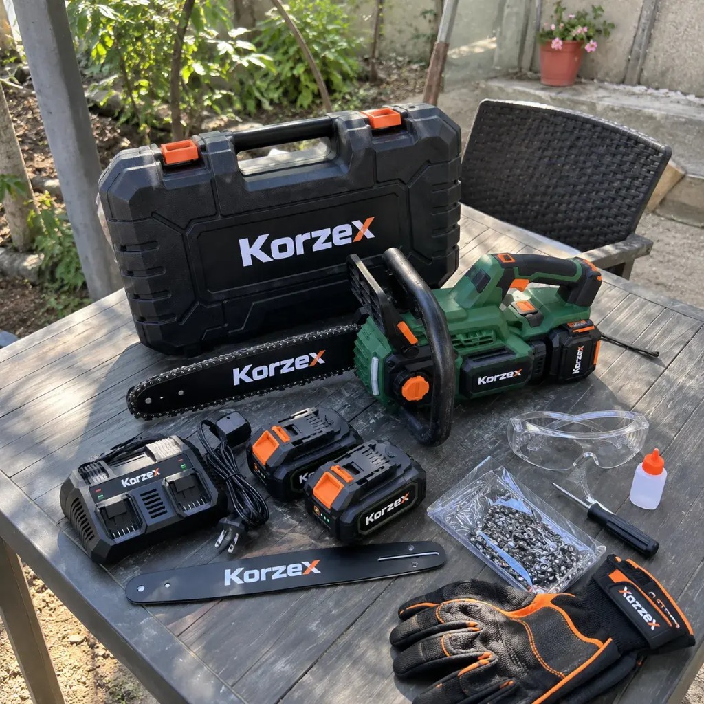 Kit Korzex con doppia batteria 48V e accessori professionali